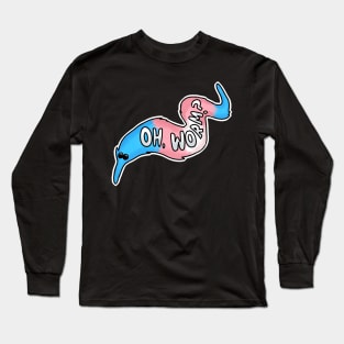 LGBTQ+ Transgender Pride Worm on a String Long Sleeve T-Shirt